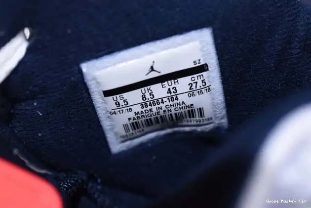 Jordan Retro Grey-Sail Tinker 6 23-Neutral Infrared 384664-104 Air White 0518